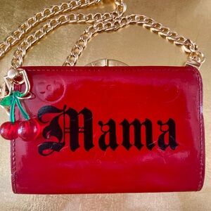 ❌SOLD❌ ❤️mama❤️ custom painted Louis Vuitton wallet crossbody